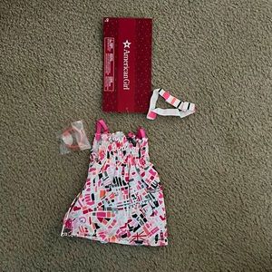 Brand new pink, orange, and white dress doll size